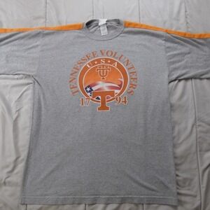 Tennessee Vols Shirt Men's Size XL 90's Orange Gray Script Logo Vintage*